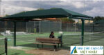mái che sân tennis, mái bạt căng, mái căng, bạt dây căng, Znet, Ferarri, Sunbrella, Docril, Sunless
