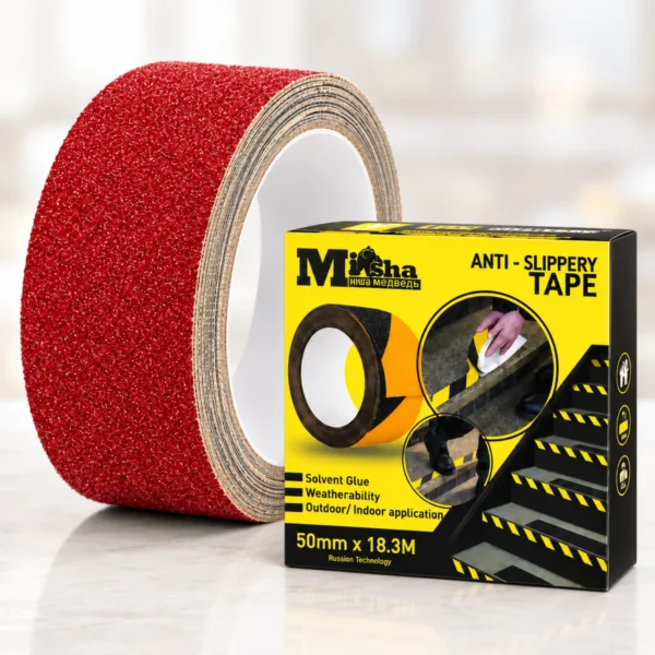 Băng Keo Chống Trượt Misha Màu Đỏ 50mm x 18.3m