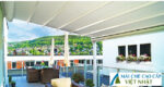 mái xếp di động, mái bạt căng, mái căng, bạt dây căng, Znet, Ferarri, Sunbrella, Docril, Sunless