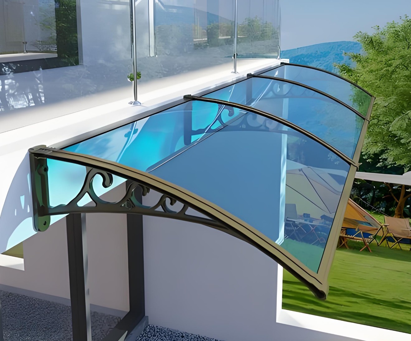 Mái che Canopy Nhập Khẩu tăng vẻ đẹp hiện đại cho ban công