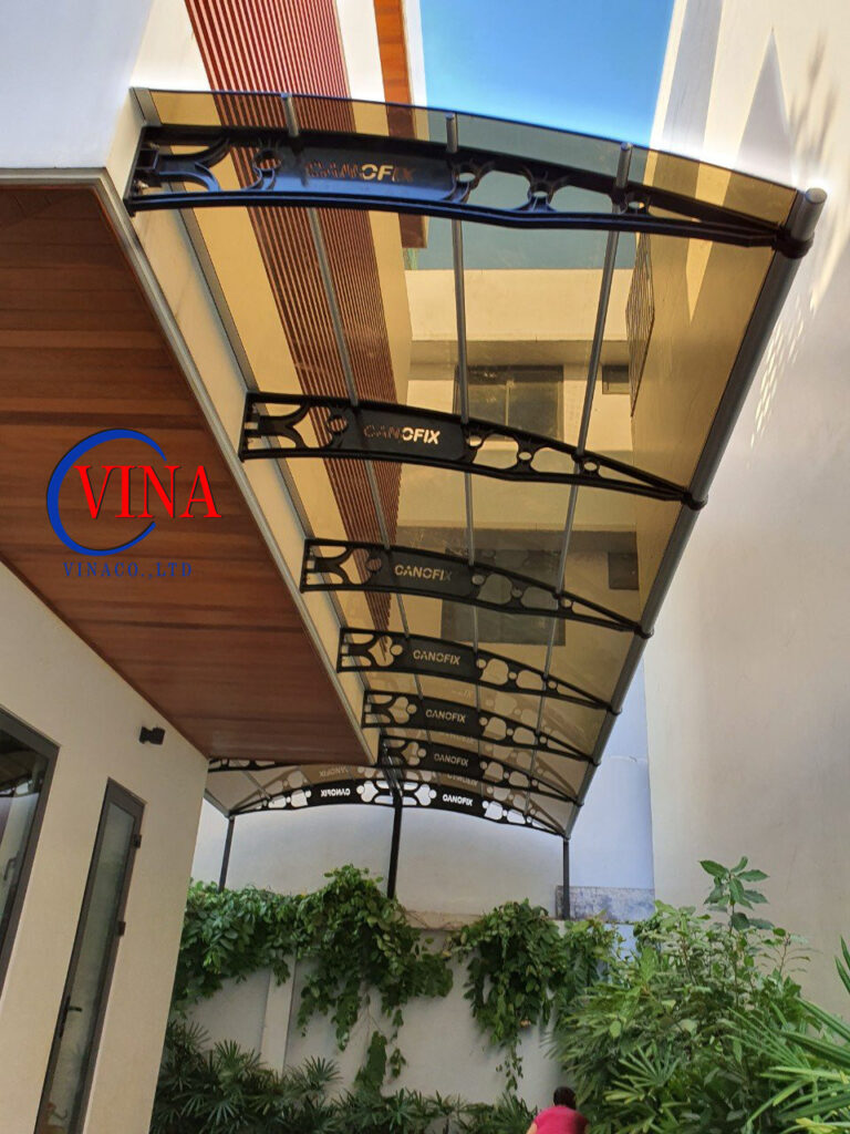 Thi công mái che Canofix nhập khẩu Hàn Quốc tại đường Bùi Tư Toàn, Q.Bình Tân