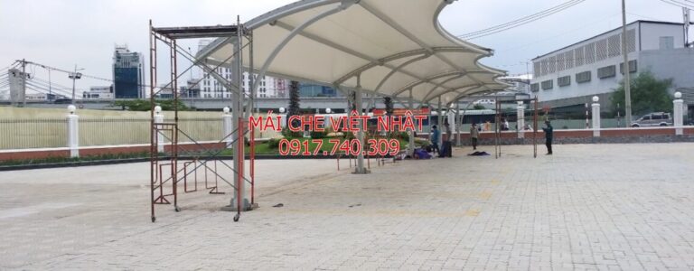 Công trình thi công mái che – Bạt kéo căng tại Bến Du Thuyền TPHCM