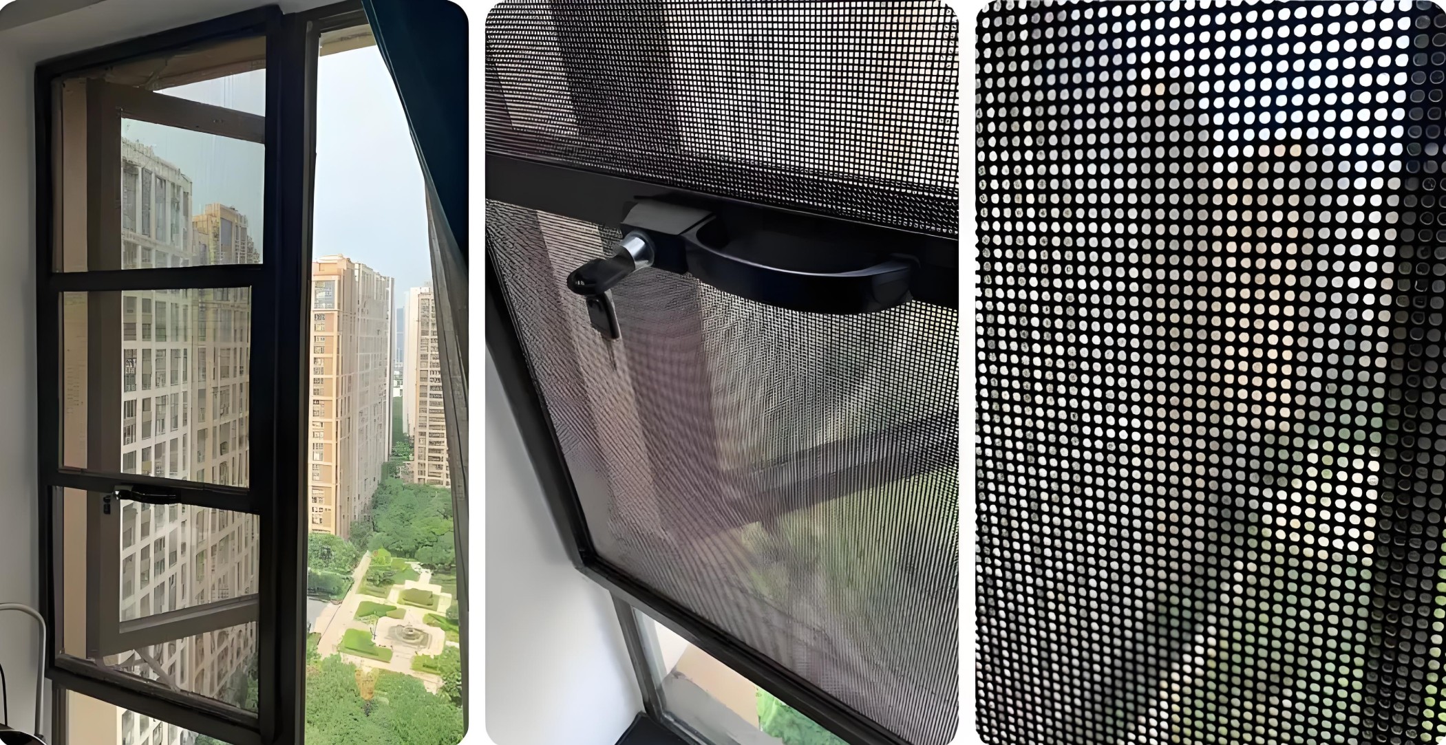 Cửa lưới chống muỗi inox 304 mang lại tầm nhìn thoáng và thẩm mỹ