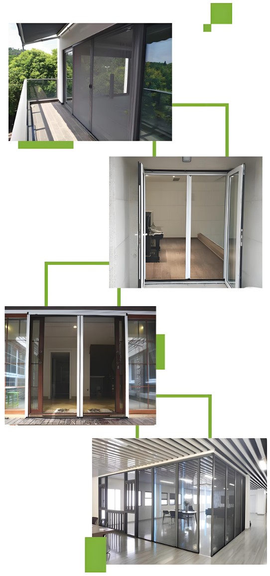 ự khác biệt về sự tiện lợi giữa cửa lưới chống muỗi dạng xếp không ray và có ray.
