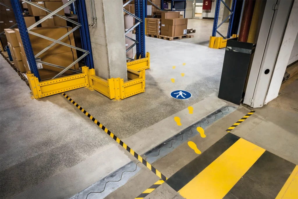 Môi trường làm việc an toàn với băng keo chống trượt nhà xưởng