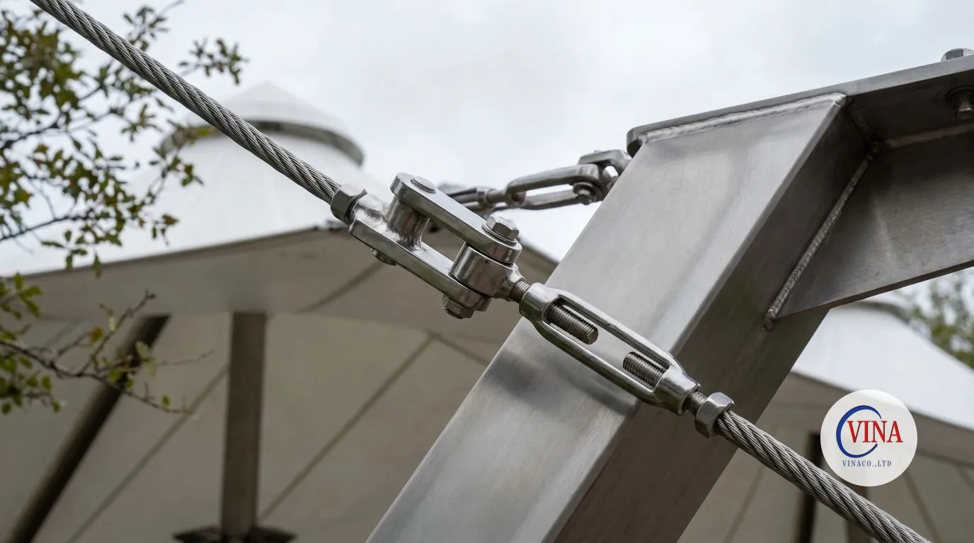 Ví dụ thực tế về bạt căng che sân thượng