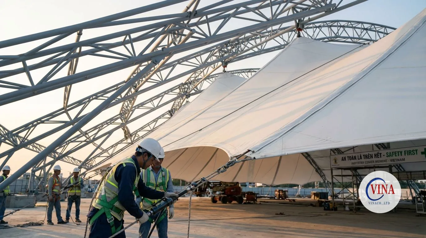 Mẹo hay về bạt căng che sân thượng