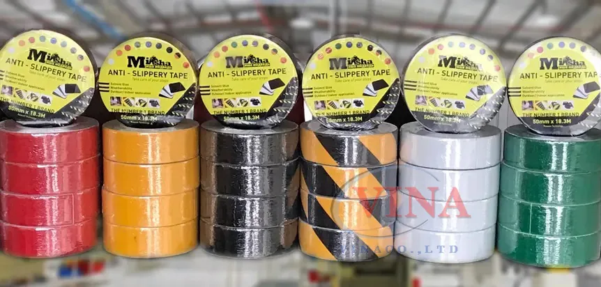 Các màu băng keo chống trượt Misha chính hãng tại VINA