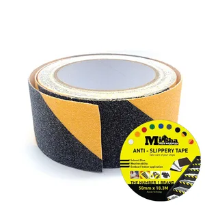 Cuộn băng keo chống trượt Misha sọc vàng đen 50mm x 18.3m