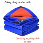 Bạt cam xanh gấp gọn, dùng che nhà xe và nhiều ứng dụng khác