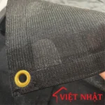 Lưới che nắng màu đen đóng khoen sẵn, gia công tại VINA
