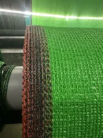 Lưới che nắng dệt kim sợi dẹt 90% màu xanh lá tại xưởng sản xuất