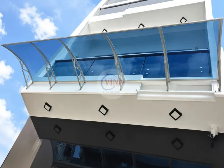 Canopy Lấy Sáng Khung Nhôm Cho Ban Công Nhà Cao Tầng