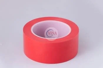Cuộn băng keo dán nền màu đỏ VINA khổ phổ biến 48mm