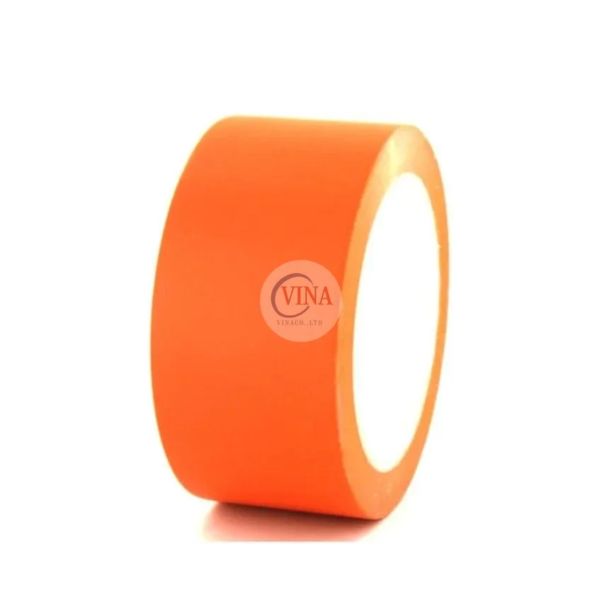 Cuộn băng keo PVC dán nền màu cam VINA
